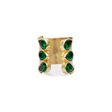 TRIO BRIDGE RING EMERALD