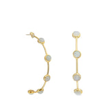 ROMA HOOPS IN MOONSTONE