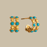 Dua Hoop in Turquoise