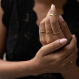 Indus fluid beaded ring