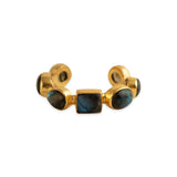 Marina chunky cuff in labradorite - cuff